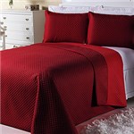 Ficha técnica e caractérísticas do produto Cobre-leito Dual Color Solteiro com Porta-travesseiro Scarlet e Vermelho Orb