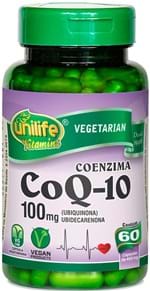 Ficha técnica e caractérísticas do produto Coenzima Q-10 100mg Unilife 60 Capsulas