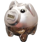 Ficha técnica e caractérísticas do produto Cofre Contador de Moedas Pig Bank - In Brasil