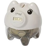 Ficha técnica e caractérísticas do produto Cofre Digital Pig-Bank Porco Branco