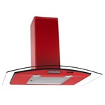Ficha técnica e caractérísticas do produto Coifa de Parede 75cm Vidro Curvo Slim Nardelli Red