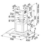 Ficha técnica e caractérísticas do produto Coifa de Parede Franke Glass 60cm Inox 110V