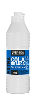 Ficha técnica e caractérísticas do produto Cola Branca EXTRA 500g Unipega - CAIXA COM 12 UNIDADES