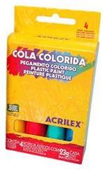 Ficha técnica e caractérísticas do produto Cola Colorida 4 Cores 2604 Acrilex - 1