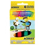 Ficha técnica e caractérísticas do produto Cola Colorida 4 Cores Acrilex com 12 Unidades