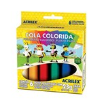 Ficha técnica e caractérísticas do produto Cola Colorida 6 Cores Acrilex 23g Cada