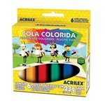 Ficha técnica e caractérísticas do produto Cola Colorida 6 Cores Acrilex 23g