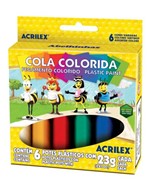 Ficha técnica e caractérísticas do produto Cola Colorida 6 Cores - Acrilex