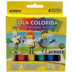 Ficha técnica e caractérísticas do produto Cola Colorida 6 Cores 23g Cada Acrilex