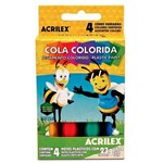 Ficha técnica e caractérísticas do produto Cola Colorida Acrilex 4 Cores Sortidas 2604 04256