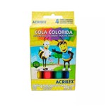 Ficha técnica e caractérísticas do produto Cola Colorida com 4 Cores - Acrilex