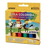 Ficha técnica e caractérísticas do produto Cola Colorida com 6 Unidades - Acrilex