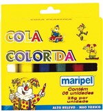 Ficha técnica e caractérísticas do produto Cola Colorida Estojo com 06 Cores 25G Estojo Maripel