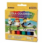 Ficha técnica e caractérísticas do produto Cola Colorida 23g C/06 Cores 2606 Acrilex (2728)