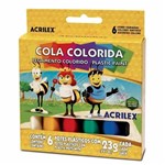 Ficha técnica e caractérísticas do produto Cola Colorida 23g C/06 Cores 2606 Acrilex