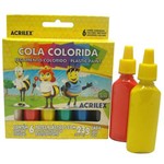 Ficha técnica e caractérísticas do produto Cola Colorida 23g com 6 Cores