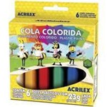Ficha técnica e caractérísticas do produto Cola Colorida 23 Grs C/6 - Acrilex