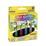 Ficha técnica e caractérísticas do produto Cola com Glitter com 6 Cores 23g 02923 - Acrilex Tintas