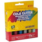 Ficha técnica e caractérísticas do produto Cola com Glitter 23g 2923 6 Cores Acrilex