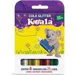 Ficha técnica e caractérísticas do produto Cola com Glitter Koala 4 Cores