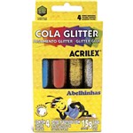Ficha técnica e caractérísticas do produto Cola Gliter Acrilex 15g 4 Cores Un