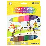 Ficha técnica e caractérísticas do produto Cola Glitter 12 Cores Acrilex