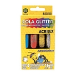 Ficha técnica e caractérísticas do produto Cola glitter 4 cores 15g - Acrilex