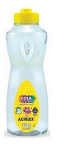Ficha técnica e caractérísticas do produto Cola Transparente 500G - Acrilex 0,5 Litro