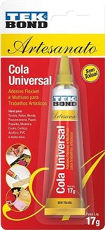 Ficha técnica e caractérísticas do produto Cola Universal TekBond Artesanato 17g