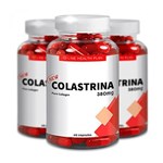 Ficha técnica e caractérísticas do produto Colágeno Colastrina 60 Cápsulas 380mg Kit com 3 Frascos