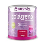 Ficha técnica e caractérísticas do produto Colágeno Hidrolisado - 300g Cranberry - Sanavita