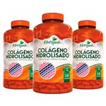 Ficha técnica e caractérísticas do produto Colágeno Hidrolisado com Vitamina C - 3 Un 240 Cápsulas Katigua ...