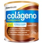 Ficha técnica e caractérísticas do produto Colágeno Hidrolisado 2 em 1 - 270g Sabor Cappuccino - Maxinutri