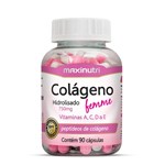 Ficha técnica e caractérísticas do produto Colágeno Hidrolisado Femme + Vitaminas A, C, D e E - Maxinutri - 90 Cápsulas
