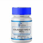 Ficha técnica e caractérísticas do produto Colágeno Tipo 2 40mg Com 180 Comprimidos