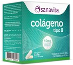 Ficha técnica e caractérísticas do produto Colágeno Tipo 2 40mg Sanavita 30 Cápsulas
