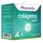 Ficha técnica e caractérísticas do produto Colágeno Tipo 2 40mg Sanavita 30 cápsulas