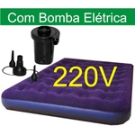 Ficha técnica e caractérísticas do produto Colchao Inflavel Mor Casal com Bomba Eletrico 220v