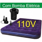 Ficha técnica e caractérísticas do produto Colchao Inflavel Mor Casal com Bomba Eletrico 110v