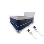 Colchão Magnético Super King Bio Massageador 2 Controles Soft Hr Premium + Box + Cabeceira