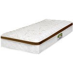 Ficha técnica e caractérísticas do produto Colchão Solteiro Castor Bambu Euro Pillow One Face Mola Bonnel System - 78x188x25cm