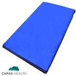 Ficha técnica e caractérísticas do produto Colchonete 60x1,50x3 Soldada Impermeável Zíper Azul - Capas Health