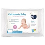 Ficha técnica e caractérísticas do produto Colchonete para Berço Desmontável Baby Branco 65x90x4 Cm