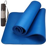 Ficha técnica e caractérísticas do produto Colchonete Tapete Yoga Mat Pilates Ginástica 10mm com Bolsa Yangfit - Azul