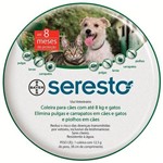 Ficha técnica e caractérísticas do produto Coleira Antipulgas Seresto Bayer Cães e Gatos Até 8kg