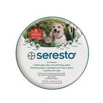 Ficha técnica e caractérísticas do produto Coleira Antipulgas Seresto Cães de Até 8kg e Gatos - Bayer