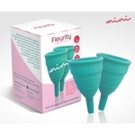 Ficha técnica e caractérísticas do produto Coletor Menstrual Mini Fleurity - Kit 2 Unidades