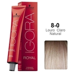 Ficha técnica e caractérísticas do produto Coloração Igora Royal 8-0 Louro Claro Natural 60g