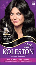 Ficha técnica e caractérísticas do produto Coloração Koleston Kit 0020 Preto - Wella