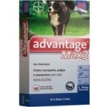 Ficha técnica e caractérísticas do produto Combo Advantage Max3 4ml para Cães Acima de 25 Kg 3 Pipetas